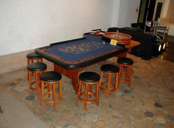 Casino Party Nights Florida, Inc. roulette table with stools