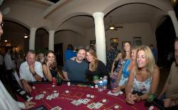 Casino Party Nights Florida, Inc. roulette table, Star Island, South Beach, Florida