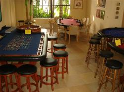 Casino Party Nights Florida, Inc. roulette, Texas Hold'em and blackjack tables in Tampa, Florida
