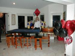 Casino Party Nights Florida, Inc. roulette table, Star Island, South Beach, Florida